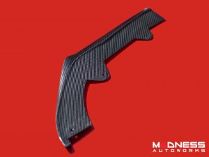 Alfa Romeo Giulia Front Spoiler - Carbon Fiber - Italia Style - Stile Italia - Base Model - V2 - Two Piece Design